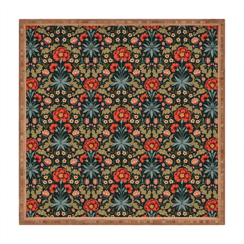 Avenie Morris Inspired Carnation Square Tray