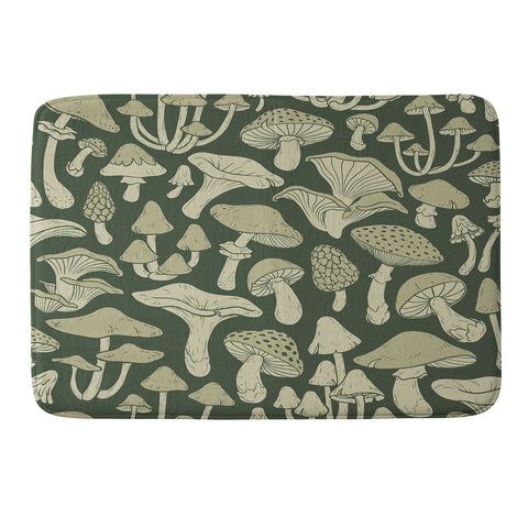 Avenie Mushroom In Black Forest Memory Foam Bath Mat