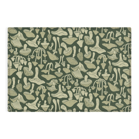 Avenie Mushroom In Black Forest Outdoor Rug