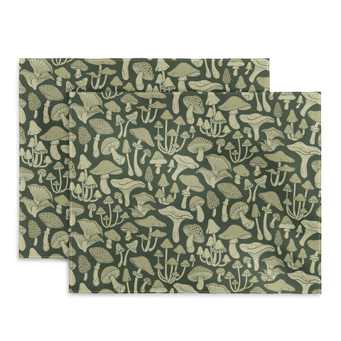 Avenie Mushroom In Black Forest Placemat