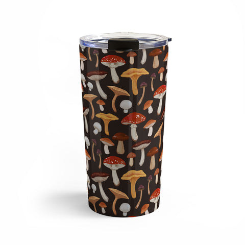 Avenie Mushroom Medley Pattern Travel Mug