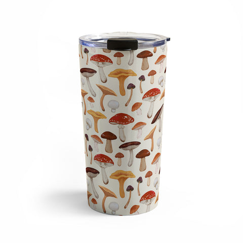 Avenie Mushroom Pattern Travel Mug