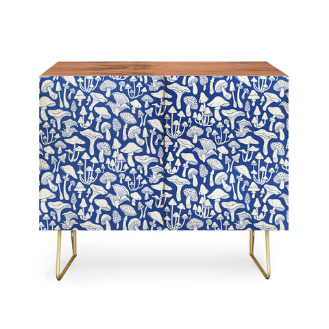 Avenie Mushrooms In Blue Credenza
