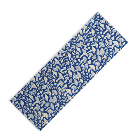 Avenie Mushrooms In Blue Yoga Mat
