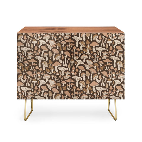 Avenie Mushrooms In Neutral Brown Credenza
