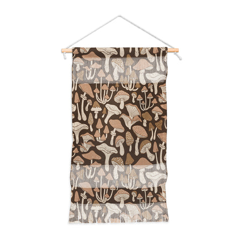 Avenie Mushrooms In Neutral Brown Wall Hanging Portrait
