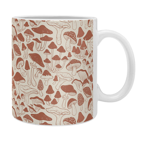 Avenie Mushrooms In Terracotta Coffee Mug