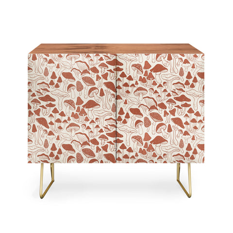Avenie Mushrooms In Terracotta Credenza