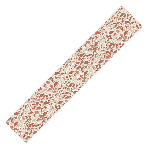 Avenie Mushrooms In Terracotta Table Runner