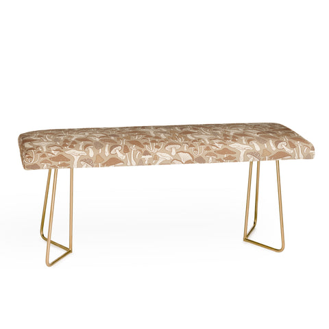 Avenie Mushrooms In Warm Neutral Bench