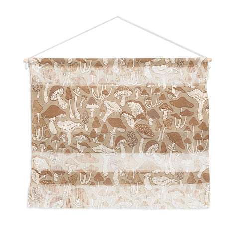 Avenie Mushrooms In Warm Neutral Wall Hanging Landscape