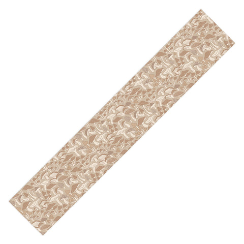 Avenie Mushrooms In Warm Neutral Table Runner