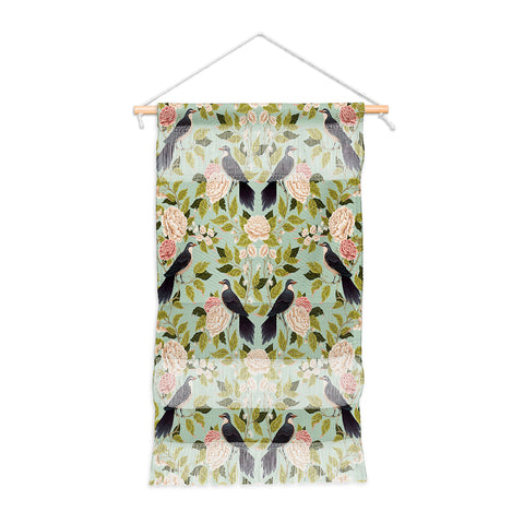 Avenie Natural Matter Bird Damask Wall Hanging Portrait