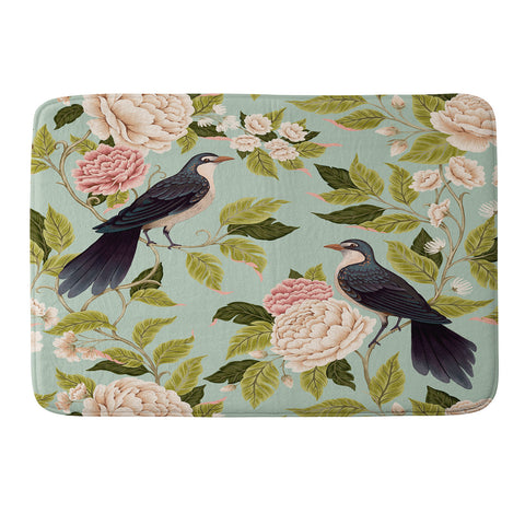 Avenie Natural Matter Bird Song Memory Foam Bath Mat