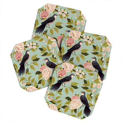 Avenie Natural Matter Bird Song Coaster Set
