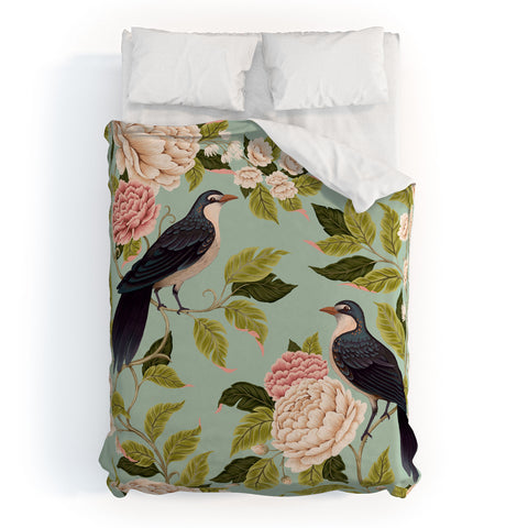 Avenie Natural Matter Bird Song Duvet Cover