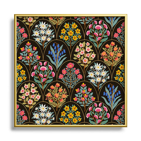 Avenie Natures Tapestry Collection Square Metal Framed Art Print