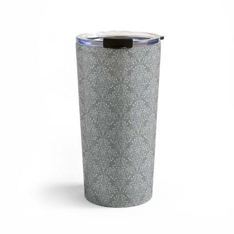 Avenie Neutral Art Nouveau Damask Travel Mug