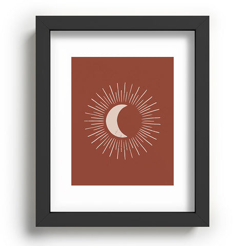 Avenie Nightglow Rust Recessed Framing Rectangle