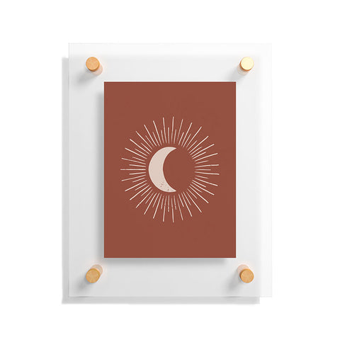 Avenie Nightglow Rust Floating Acrylic Print