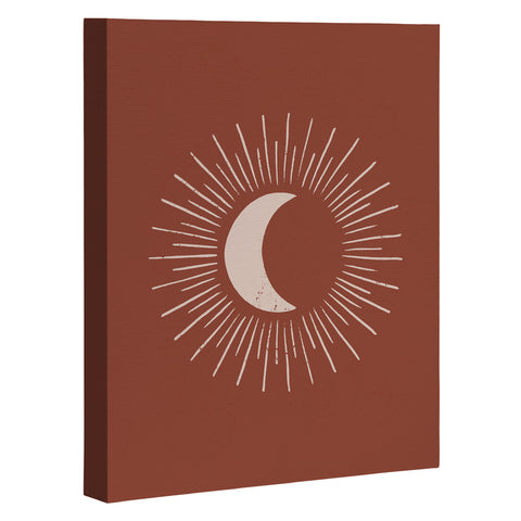 Avenie Nightglow Rust Art Canvas