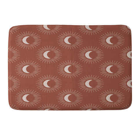 Avenie Nightglow Rust Memory Foam Bath Mat