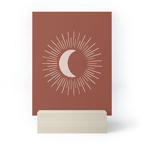 Avenie Nightglow Rust Mini Art Print
