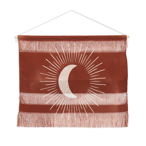 Avenie Nightglow Rust Wall Hanging Landscape