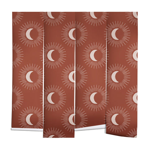 Avenie Nightglow Rust Wall Mural