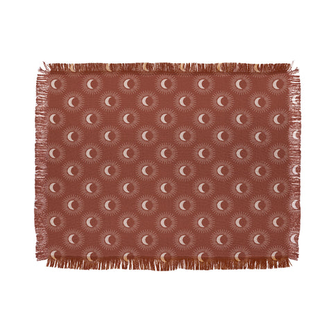 Avenie Nightglow Rust Throw Blanket