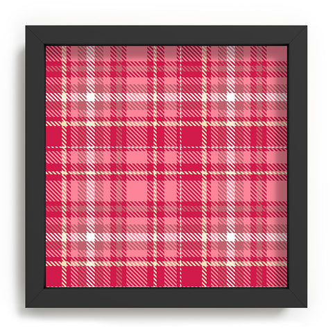 Avenie Pink Plaid Recessed Framing Square