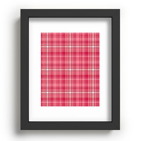 Avenie Pink Plaid Recessed Framing Rectangle