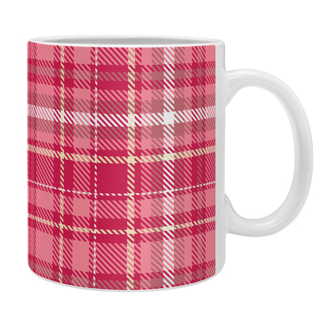 Avenie Pink Plaid Coffee Mug