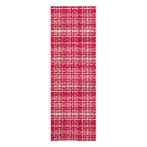 Avenie Pink Plaid Yoga Towel
