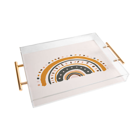Avenie Rainy Day Rainbow Acrylic Tray