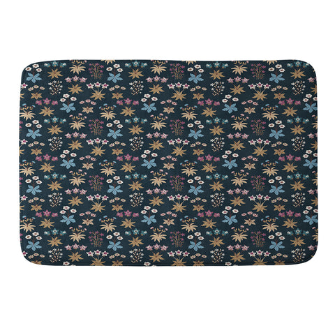 Avenie Romantic Botanica I Memory Foam Bath Mat