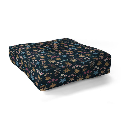 Avenie Romantic Botanica I Floor Pillow Square