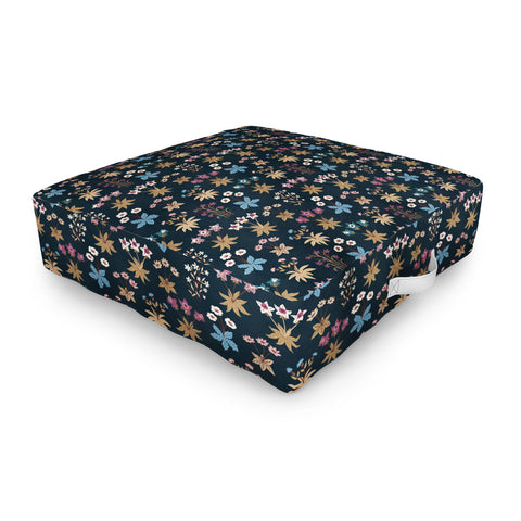 Avenie Romantic Botanica I Outdoor Floor Cushion