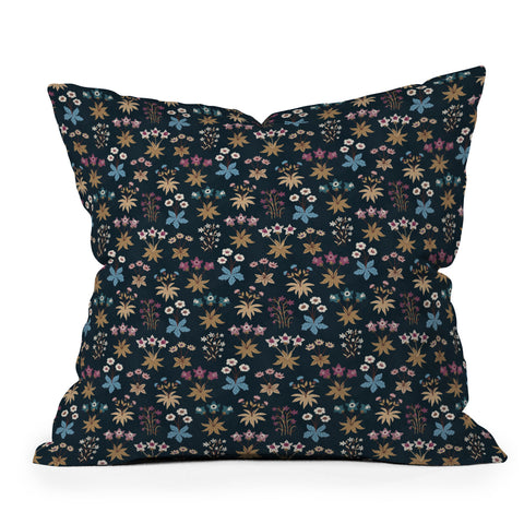 Avenie Romantic Botanica I Throw Pillow
