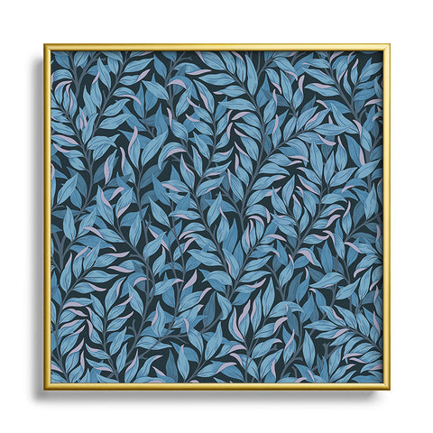 Avenie Romantic Botanica III Square Metal Framed Art Print