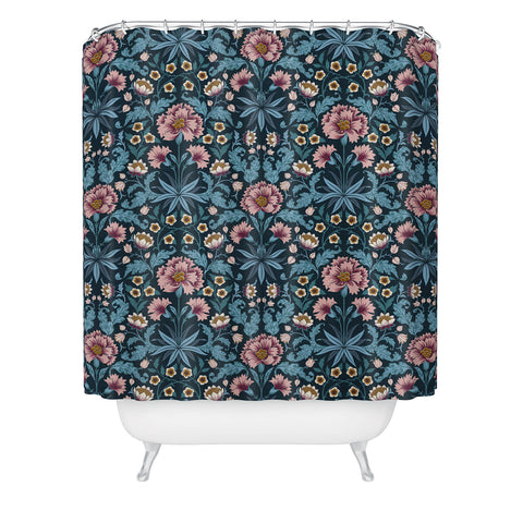 Avenie Romantic Botanica Shower Curtain