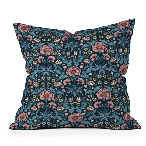 Avenie Romantic Botanica Outdoor Throw Pillow