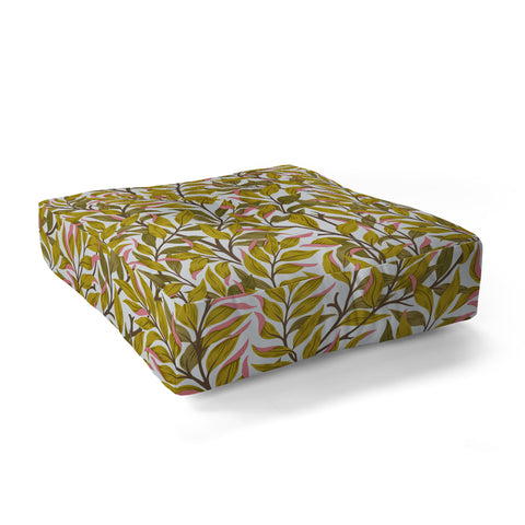 Avenie Romantic Botanica V Floor Pillow Square