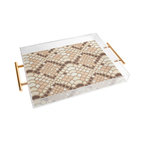 Avenie Snake Skin Desert Acrylic Tray