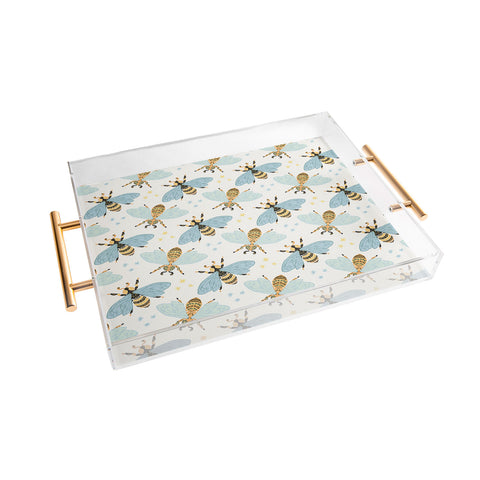 Avenie Spring Honey Bee Acrylic Tray
