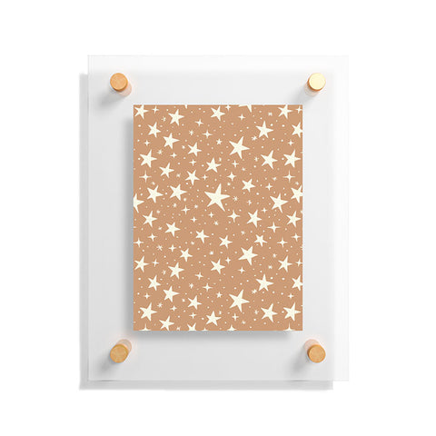 Avenie Stars In Neutral Floating Acrylic Print