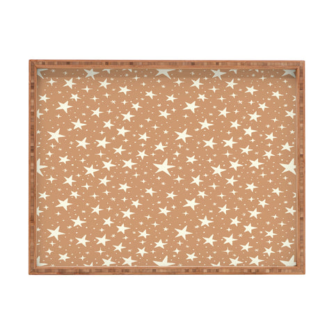 Avenie Stars In Neutral Rectangular Tray