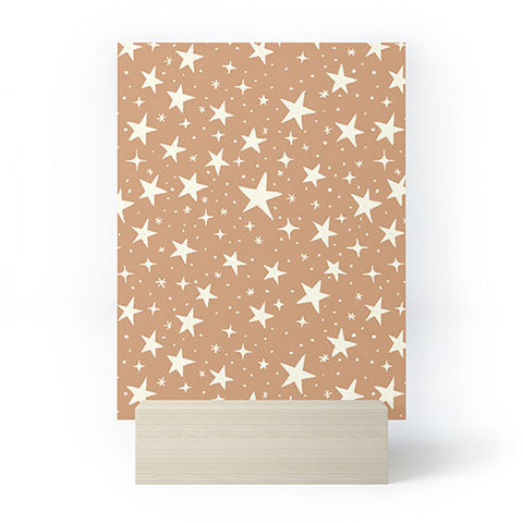 Avenie Stars In Neutral Mini Art Print