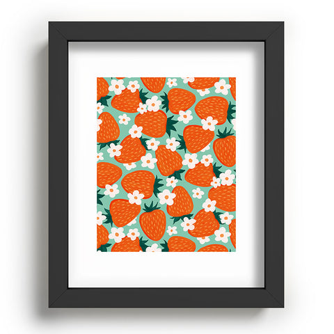 Avenie Strawberry Summer Recessed Framing Rectangle