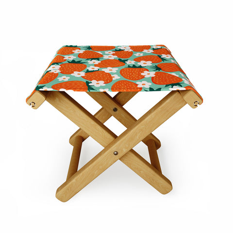 Avenie Strawberry Summer Folding Stool